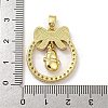 Christmas Brass Micro Pave Cubic Zirconia Pendants KK-H468-01F-01G-3
