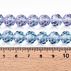 Baking Paint Transparent Glass Beads Strands LS-DGLA-A035-T10mm-A06-5