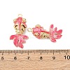 Brass Micro Pave Cubic Zirconia Pendants X1-KK-D019-30A-G-3