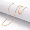 Ion Plating(IP) 304 Stainless Steel Cable Chain Necklaces NJEW-H445-16G-1