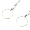 Glass Beaded Curtain Tiebacks Clips AJEW-BA00121-03-3