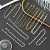 8Pcs Aluminum Curb Chains Pendant Decorations HJEW-CJ00081-6
