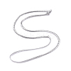 Non-Tarnish Men's 304 Stainless Steel Cuban Link Chain Necklaces LS-NJEW-G340-01P-2