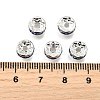 Brass Grade A Rhinestone Spacer Beads RB-A004-3-4