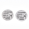 Non-Tarnish 201 Stainless Steel Pendants STAS-T064-38P-31-2