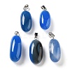 Natural Agate Dyed Pendants G-Q016-03G-1