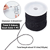 2 Rolls 2 Colors Braided Nylon Thread NWIR-PH0001-78-2