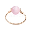 Round Natural Selenite Finger Rings RJEW-TA00127-6