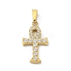 Ion Plating(IP) 304 Stainless Steel Micro Pave Cubic Zirconia Pendants STAS-Z107-08G-03-1