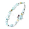 Porcelain & Glass & Wood Mobile Straps HJEW-FZ00030-2
