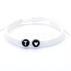 Resin Beads Braided Bead Bracelets FS-WG7326D-20-1