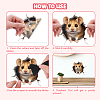 Translucent PVC Self Adhesive Wall Stickers STIC-WH0015-264-8