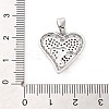 Rack Plating Brass Micro Pave Cubic Zirconia Pendants KK-M082-03P-3