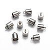 Tarnish Resistant 304 Stainless Steel Cord Ends LS-STAS-E020-7-1