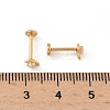 304 Stainless Steel Synthetic Opal Stud Earrings EJEW-B143-01G-05-5