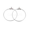Non-Tarnish 316 Surgical Stainless Steel Hoop Earring Findings X-STAS-P238-09P-04-1