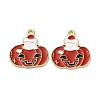 Halloween Alloy Enamel Pendants STAS-I354-01G-B02-1