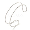 Non-Tarnish Hollowed 304 Stainless Steel Cuff Bangles BJEW-P331-07P-1