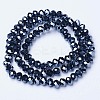 Electroplate Glass Beads Strands EGLA-A044-P4mm-A18-2