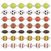 42Pcs 7 Styles Sports Ball Theme Alloy Enamel Connector Charms ENAM-CA0001-81-1