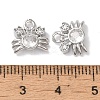 Brass Micro Pave Clear Cubic Zirconia Pendants KK-U013-03P-3