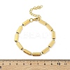 304 Stainless Steel Hexagon Link Chain Bracelets for Women Men BJEW-F488-16G-5