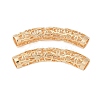 Hollow Out Brass Tube Beads KK-G532-01G-1