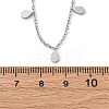 304 Stainless Steel Teardrop Tassel Y Necklaces NJEW-R026-24P-5