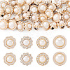 40Pcs 4 Styles 1-Hole Acrylic Rhinestone Shank Buttons BUTT-TA0001-44-1
