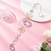 Glass Teardrop Window Hanging Suncatchers HJEW-JM04515-01-1