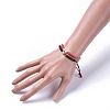 Unisex Adjustable Korean Waxed Polyester Cord Braided Bead Bracelets Sets BJEW-JB04671-4