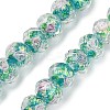 Handmade Foil Lampwork Beads Strands FOIL-S136-001F-1