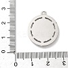 304 Stainless Steel & Rhinestone Pendants STAS-G371-09F-01P-3