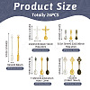 26Pcs 13 Style Zinc Alloy Pendants FIND-TA0002-53-3