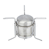 Portable Stainless Steel with Iron Liquid Alcohol Stoves for Camping AJEW-WH0314-339-1