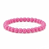 Candy Color Acrylic Beaded Stretch Bracelet for Kids BJEW-JB08053-4