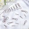 40Pcs 8 Styles Brass & 304 Stainless Steel Fishing Fast Snap Clips FIND-GO0001-20-7