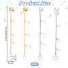 Silicone & Brass Earphone Chains HJEW-OC00027-2