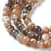 Natural Black Sunstone Beads Strands G-U009-A01-01-4