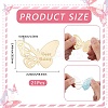 21Pcs Birthday Theme Mirror Effect Acrylic Birthday Cupcake Insert Card Decoration AJEW-SP0001-73A-2