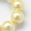 Baking Paint Pearlized Glass Pearl Round Bead Strands HY-Q003-12mm-21-3
