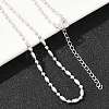 2.2MM Brass Ball Chain Necklaces for Men Women NJEW-L012-06S-2