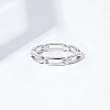 Simple Style 925 Sterling Silver Finger Rings FS-WG80334-01-3