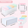Rectangle Transparent ABS Plastic Jewelry Storage Boxes with Lid and PVC Bags CON-WH20001-17A-2