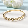 304 Stainless Steel Rhinestone Hinged Bangles for Women BJEW-B168-02C-G-2