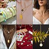 Golden Plated Alloy Enamel Charms ENAM-SZ0001-05G-7