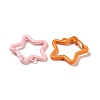 Spray Painted Alloy Key Snap Hook Clasps for Keychains FIND-L016-02-2