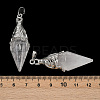 Natural Quartz Crystal Faceted Bicone Big Pendants G-Z101-03P-05-3