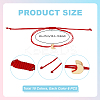 60Pcs 6 Colors Adjustable Nylon Thread Braided Bracelets BJEW-PH01894-2