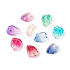Two-Tone Transparent Glass Charms GLAA-H016-15-2